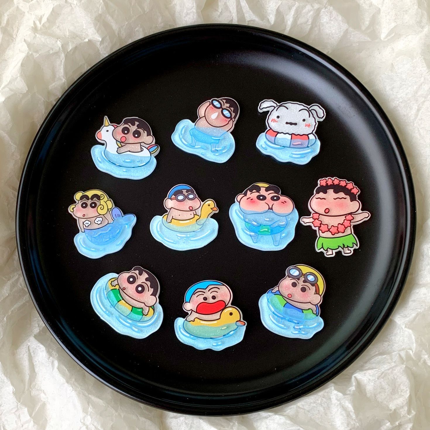 Case Fan - Accessori in resina di Crayon Shin-chan,