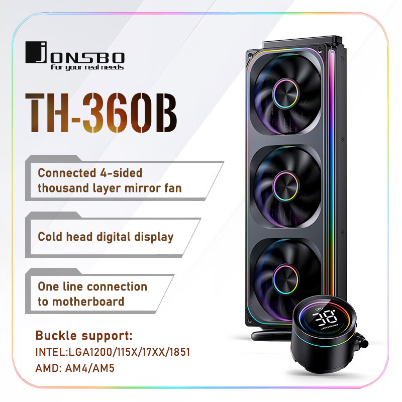 Jonsbo TH-360 AIO CPU Raffredd - Aio Liquid Cooler recensione e prezzo